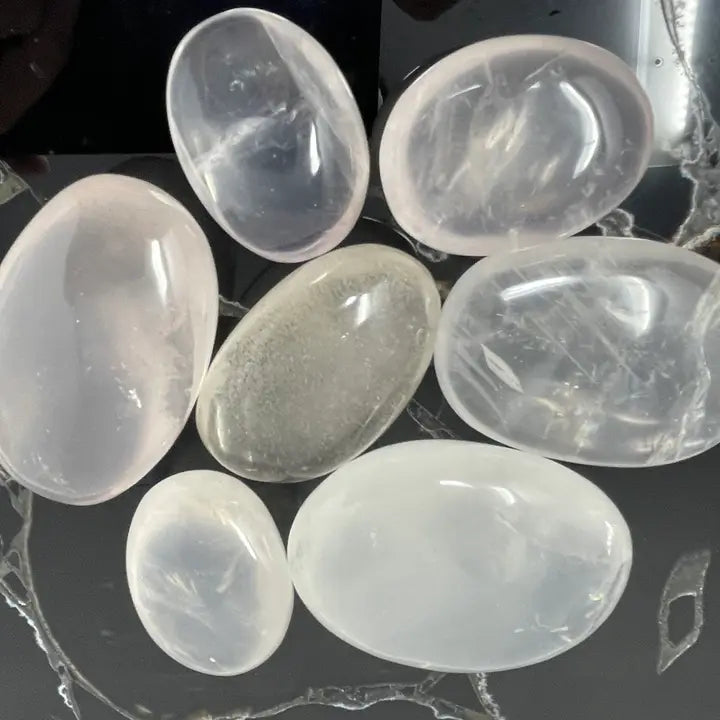 Clear Quartz Palm Stone