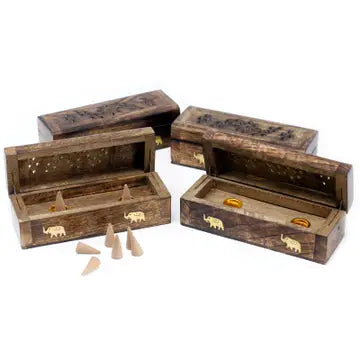 Mango Wood Cone Smoke Box