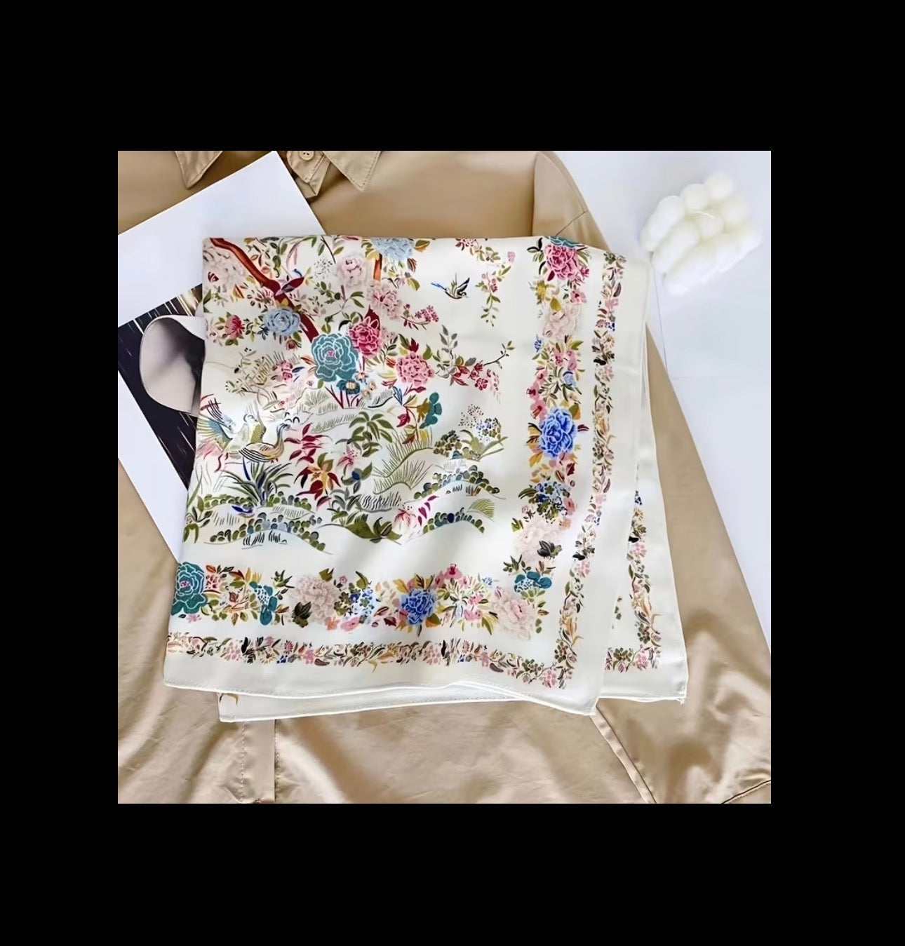 Spring Floral Scarf