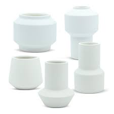 White Totem Minimalist Ceramic Vase