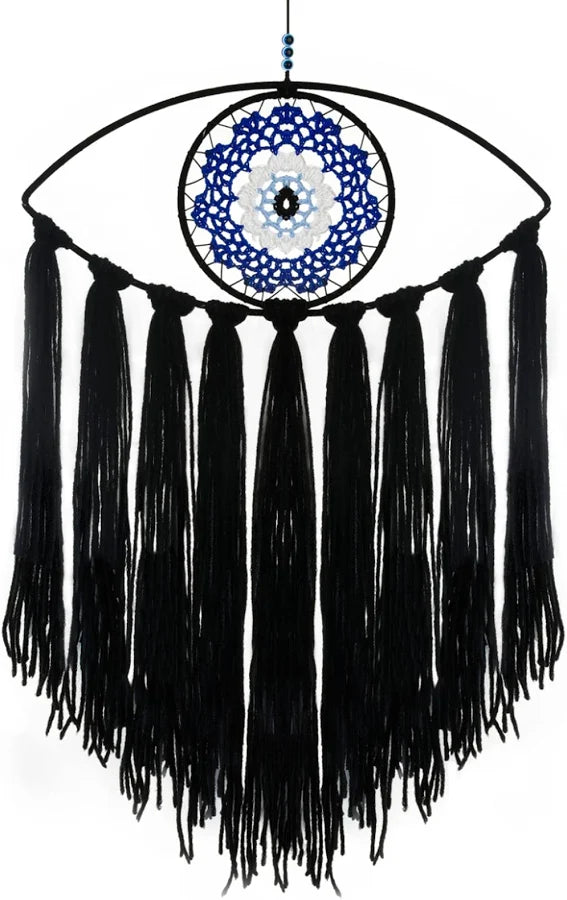 Black Triangle Shaped Eye Dream Catcher