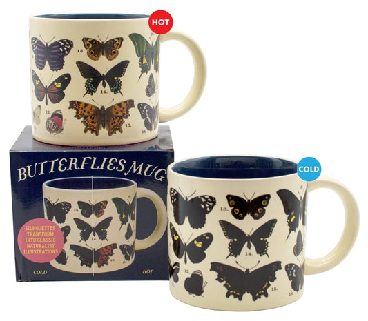 UNEMPLOYED PHILOSOPHERS GUILD Heat-Changing Butterfly Mug