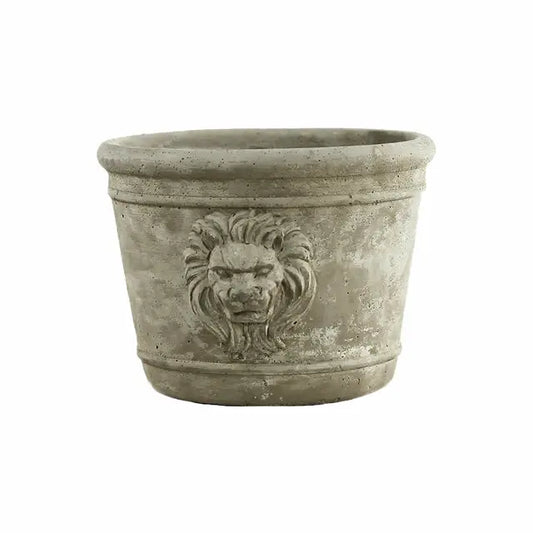 VAGABOND Medium - Lion Head Cement Planter