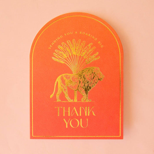 Roaring Big Thank You Card | Lion