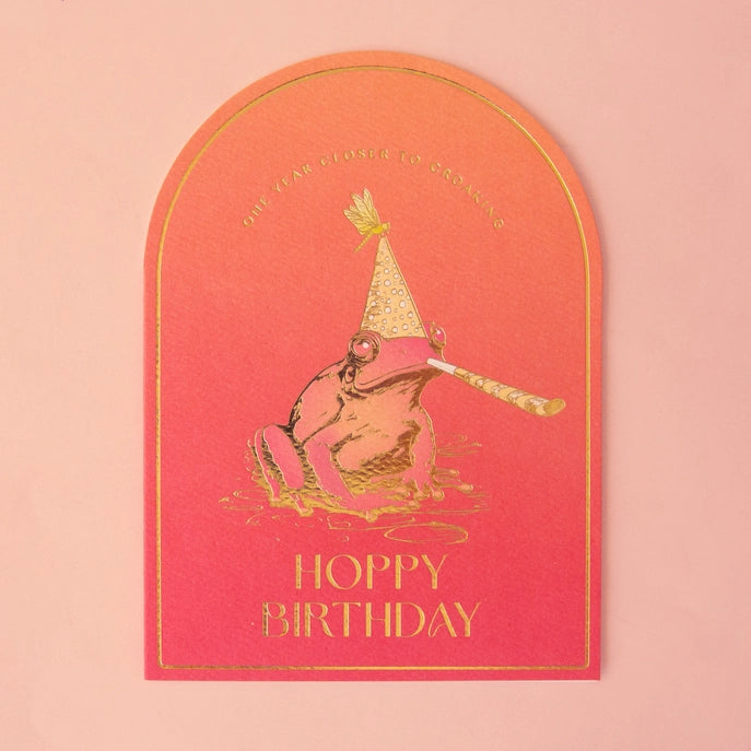 Croaking Birthday Card | Frog