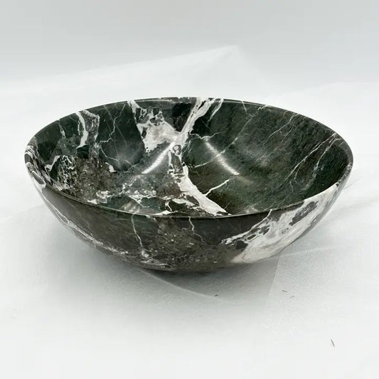 PAGE IMPORTS Black Zebra Marble Bowl