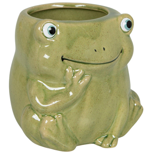 Ceramic Frog Planter