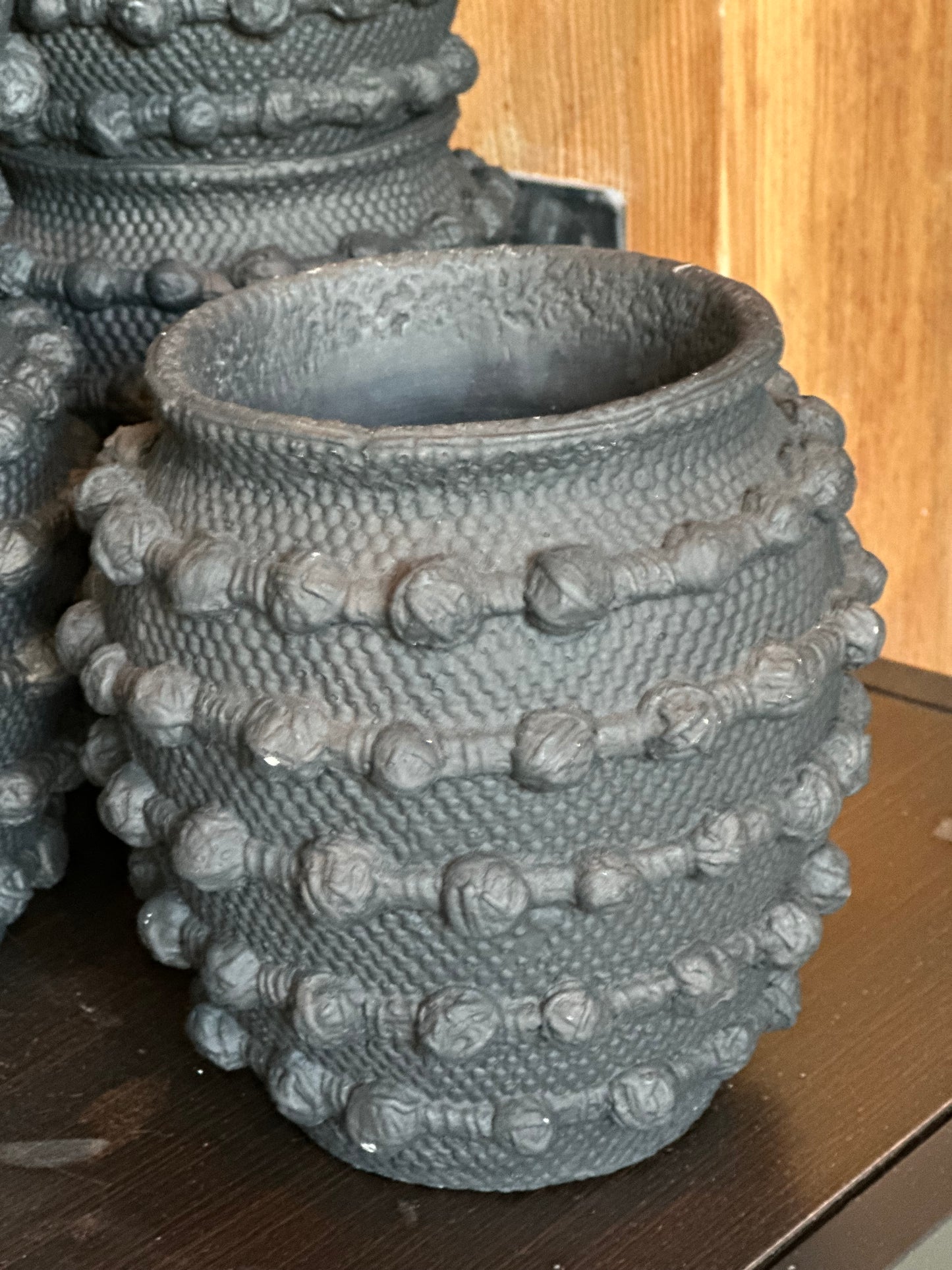 Textured Cement Urn
