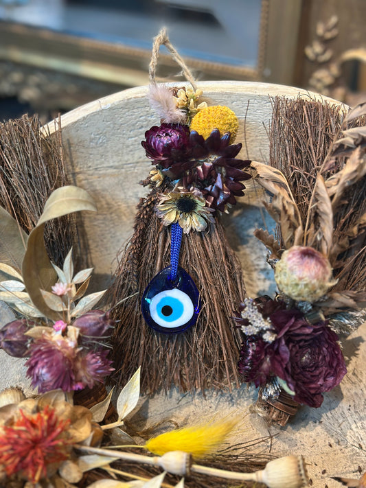 Scented Brooms w/Dried Florals