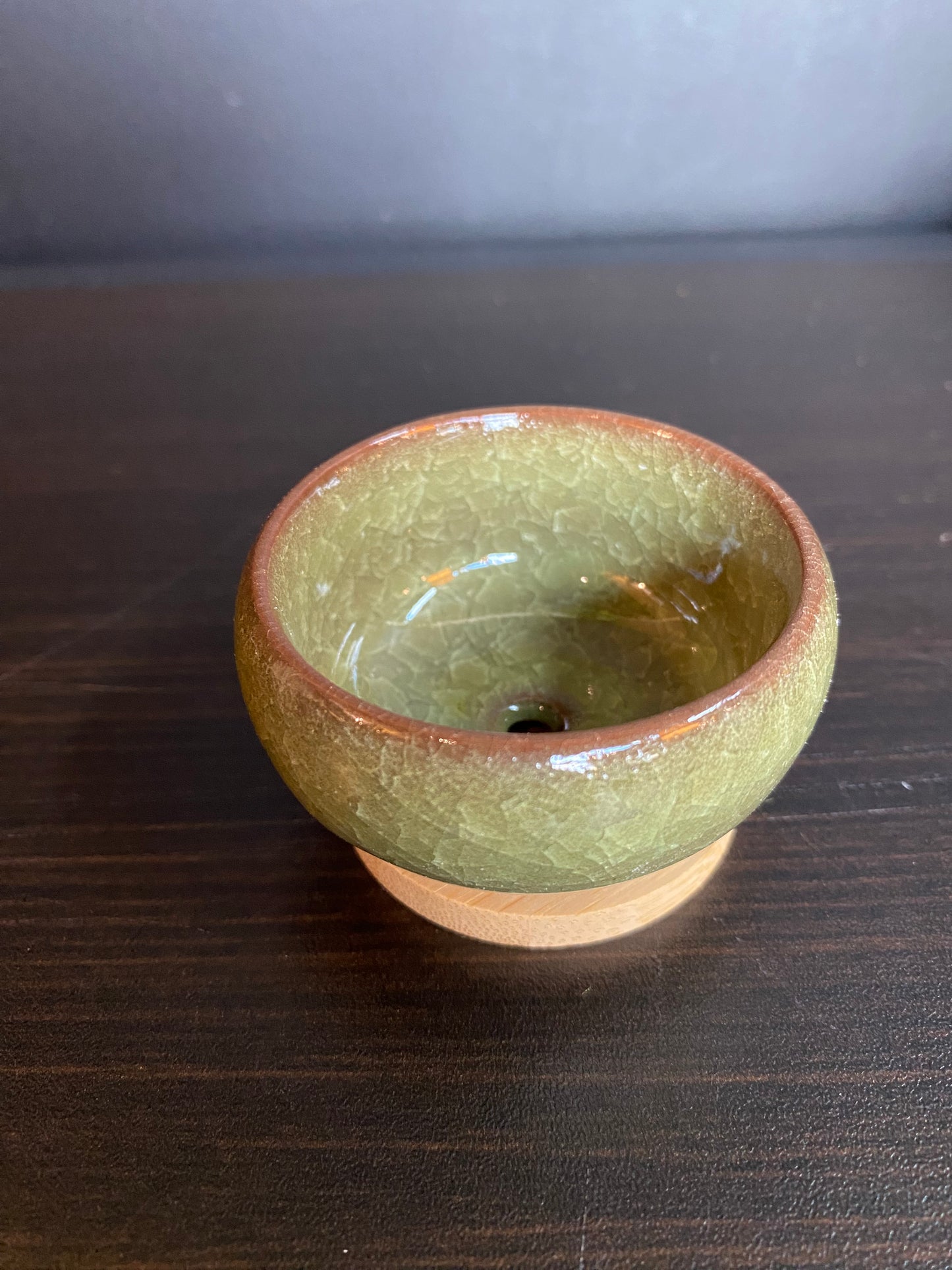 4" Colorful Ceramic Pots w/ Saucer
