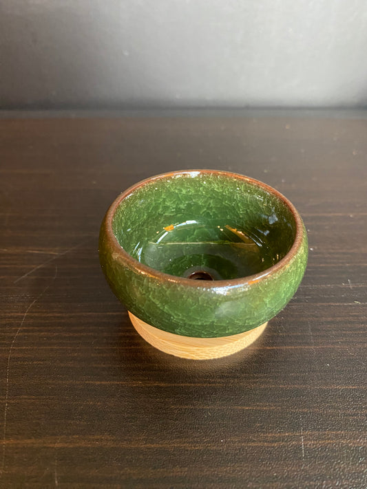 4" Colorful Ceramic Pots w/ Saucer