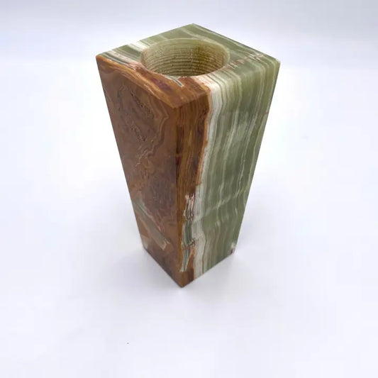 PAGE IMPORTS 6" Square Multi Green Marble Onyx