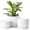 BEMAY Ceramic Planter- White