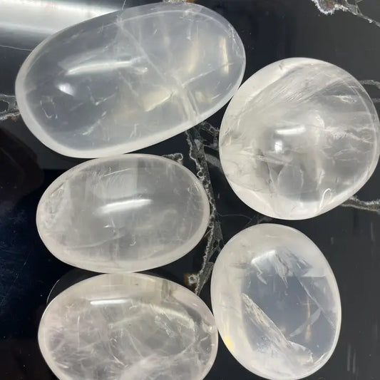 Clear Quartz Palm Stone