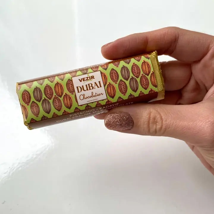 Pistachio Praline Dubai Chocolate Bar