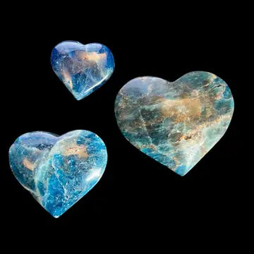 Blue Apatite Puffy Heart