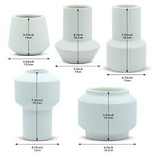 White Totem Minimalist Ceramic Vase