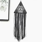 Black Triangle Shaped Eye Dream Catcher