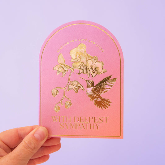 Deepest Sympathy Card | Hummingbird