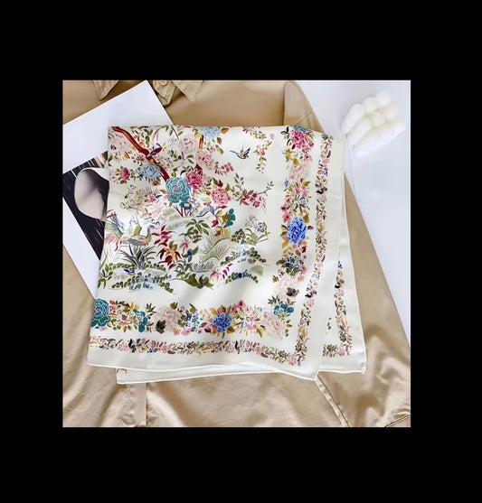 Spring Floral Scarf