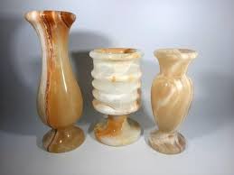 Vintage Onyx Vases