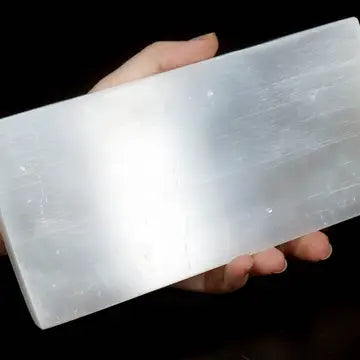 Polished Selenite Rectangle Plate