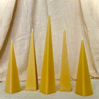 Pyramid Candle - Beeswax